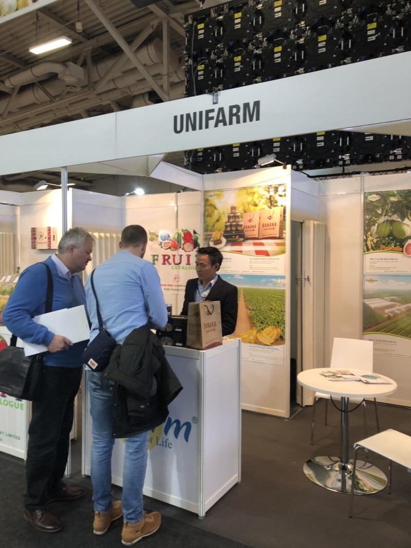 Ông Nguyễn Quốc Trường Thanh – trưởng phòng marketing Công ty CP Nông nghiệp U&I trong chuyến tham dự hội chợ ở Đức hồi tháng 2/2019