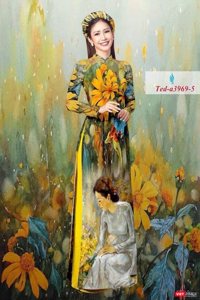 Bức "Đêm thu" bị copy đưa lên áo dài, bán ngoài thị trường mà không hề hỏi ý kiến họa sĩ Bức "Đêm thu" bị copy đưa lên áo dài, bán ngoài thị trường mà không hề hỏi ý kiến họa sĩ