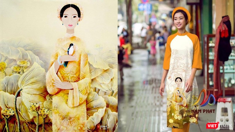 Tác phẩm nguyên gốc của họa sĩ Phan Linh Bảo Hạnh (Bình Dương) bị xâm phạm bản quyền đưa lên áo dài Tác phẩm nguyên gốc của họa sĩ Phan Linh Bảo Hạnh (Bình Dương) bị xâm phạm bản quyền đưa lên áo dài