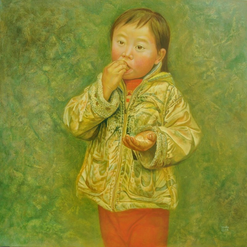 "Phía sau thung lũng" của họa sĩ Lê Cù Thuần