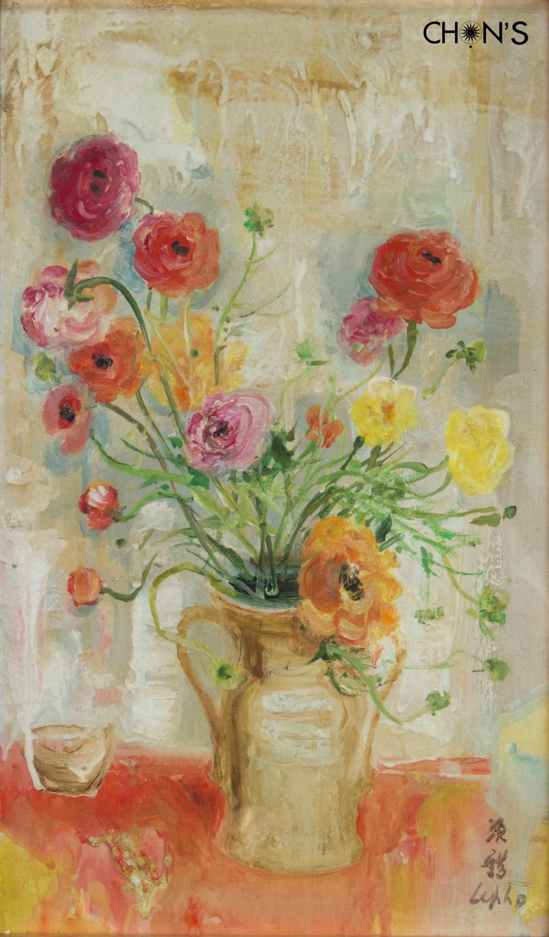 "Sắc hoa" của Lê Phổ đã được bán với giá hơn 600 triệu đồng