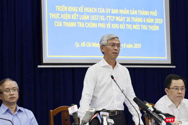 Phó Chủ tịch UBND TP.HCM Võ Văn Hoan thừa nhận những cái sai ở dự án Khu đô thị mới Thủ Thiêm (Ảnh: Tiểu Vũ) Phó Chủ tịch UBND TP.HCM Võ Văn Hoan thừa nhận những cái sai ở dự án Khu đô thị mới Thủ Thiêm (Ảnh: Tiểu Vũ)