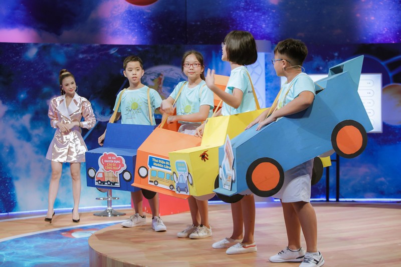 Đức Anh đến “Sếp nhí khởi nghiệp” gọi vốn để phát triển “Túi ba gang”