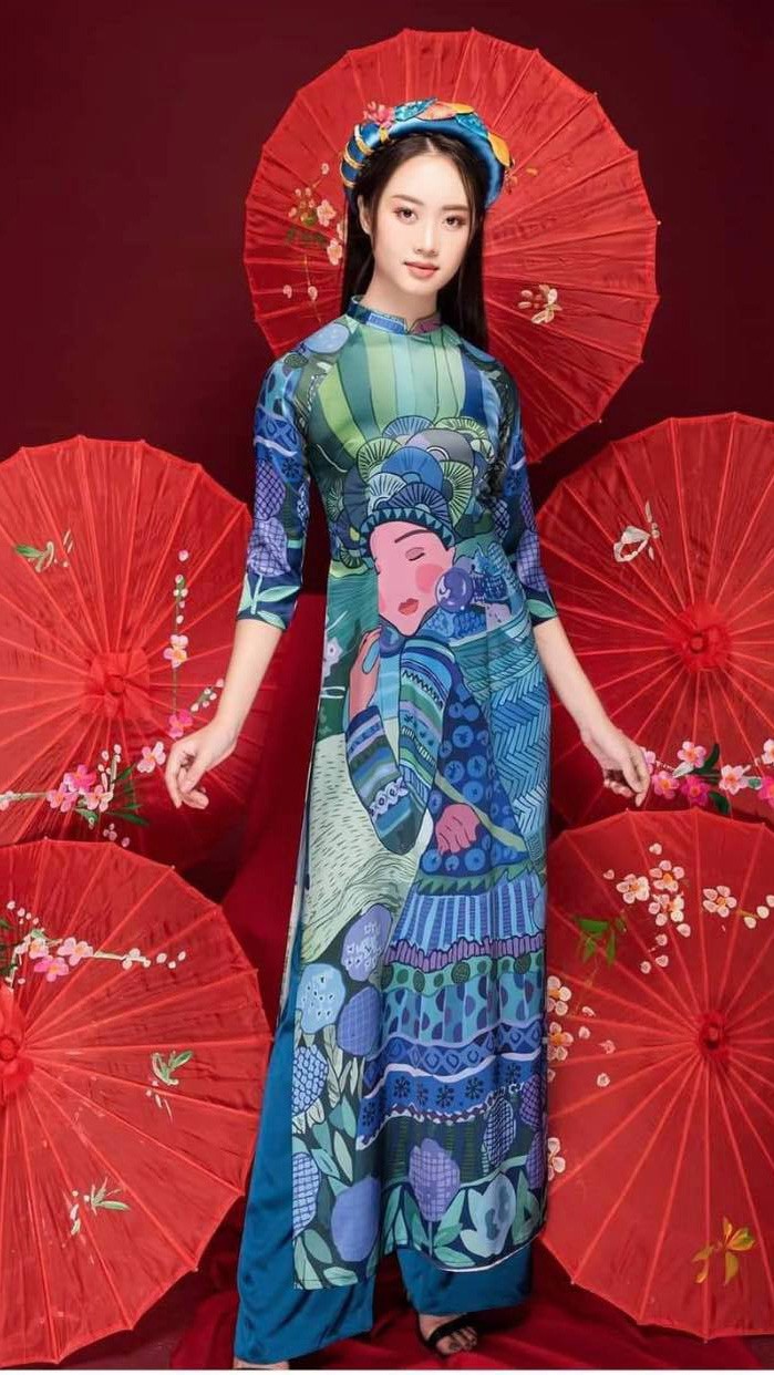 Bức tranh gốc của họa sĩ Hà Hùng Dũng đã bị sao chép đưa lên chiếc áo này