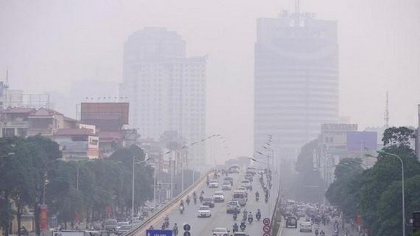 Bụi mịn ở Hà Nội tăng cao (Ảnh: VOH) Bụi mịn ở Hà Nội tăng cao (Ảnh: VOH)