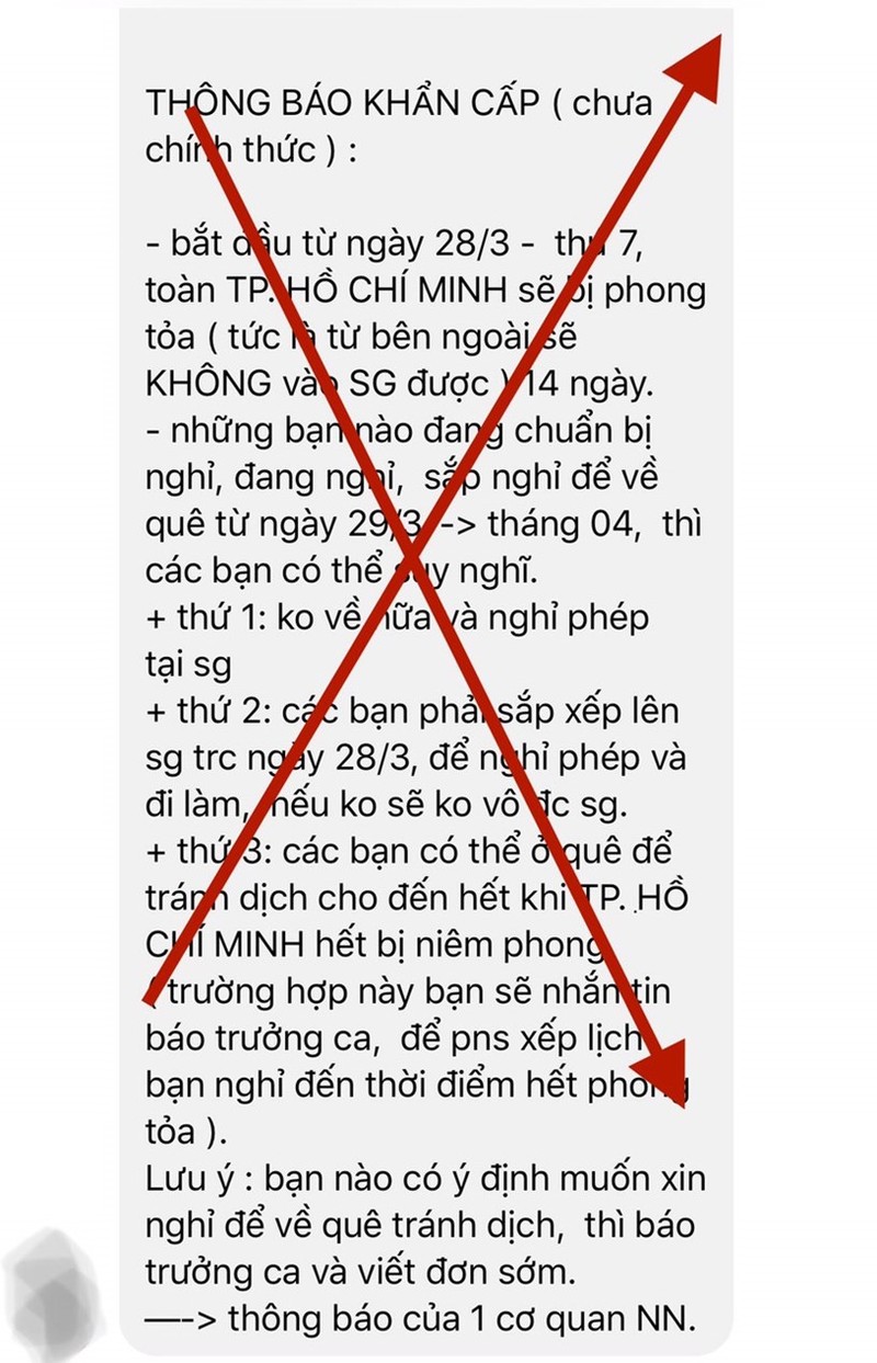 Cơ quan chức năng đã xác định các tài khoản tung tin thất thiệt và sẽ xử lý nghiêm Cơ quan chức năng đã xác định các tài khoản tung tin thất thiệt và sẽ xử lý nghiêm