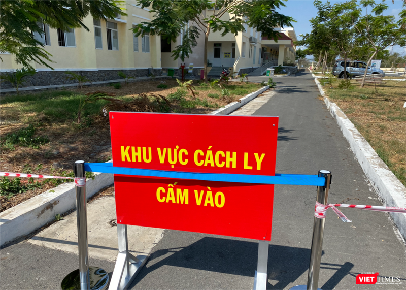 Khu vực cách ly cấm vào-BV điều trị chuyên COVID-19 (Ảnh: TB) 
