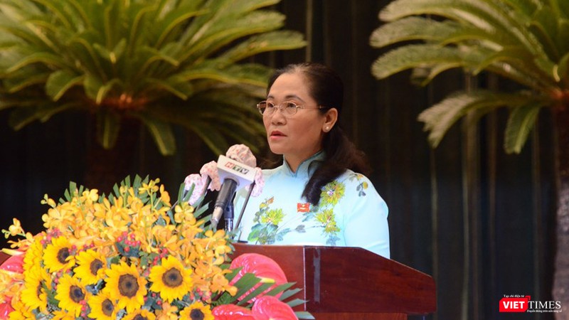 Phó Bí thư Thành ủy, Chủ tịch Hội đồng Nhân dân TP.HCM Nguyễn Thị Lệ tại Kỳ họp Phó Bí thư Thành ủy, Chủ tịch Hội đồng Nhân dân TP.HCM Nguyễn Thị Lệ chủ trì kỳ họp