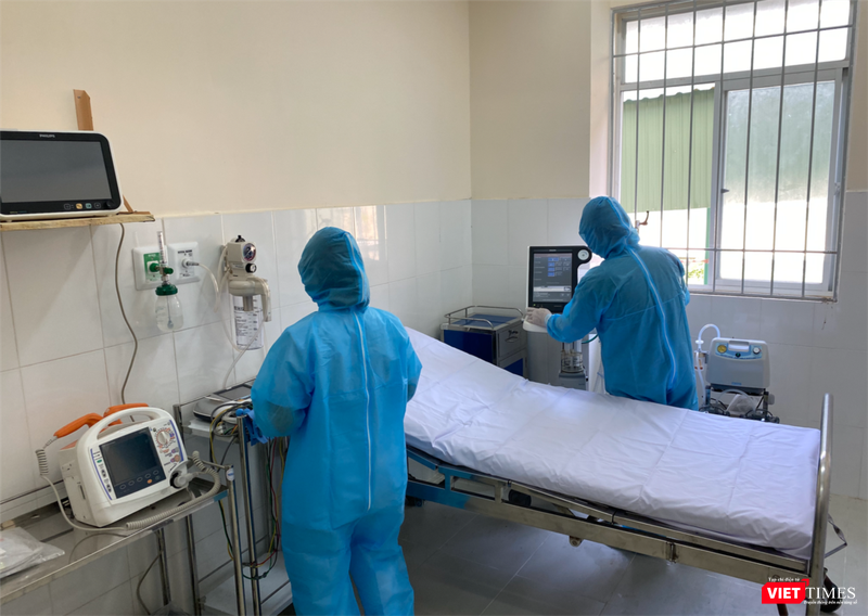 Phòng cấp cứu người bệnh nặng ở BV điều trị COVID-19 Cần Giờ (Ảnh: BVCC) Phòng cấp cứu người bệnh nặng ở BV điều trị COVID-19 Cần Giờ