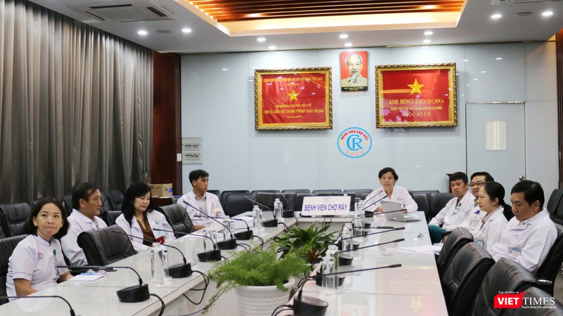 Đầu cầu BV Chợ Rẫy trong cuộc hội chẩn trực tuyến (Ảnh: BVCR) Đầu cầu BV Chợ Rẫy trong cuộc hội chẩn trực tuyến (Ảnh: BVCR)