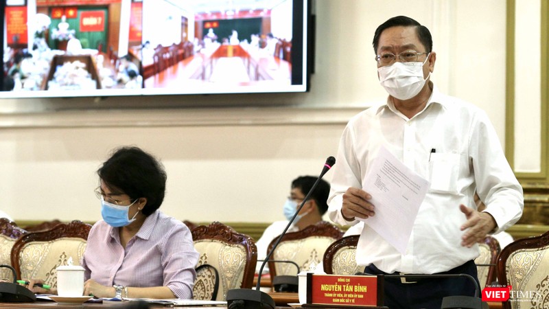 Họp trực tuyến Ban chỉ đạo phòng, chống dịch COVID-19 TP.HCM (Ảnh: TTBC) 