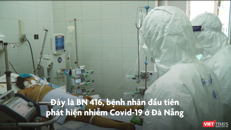 BS Trần Thanh Linh cho biết BN416 phụ thuộc hoàn toàn vào ECMO, máy thở, phổi xơ hóa, tiên lượng nặng (Ảnh: HB)