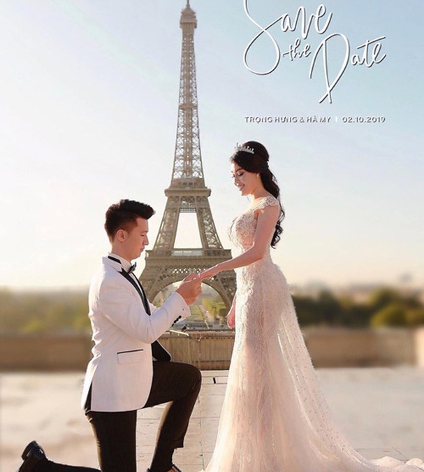 Trọng Hưng và vợ cũ trong ảnh cưới hồi tháng 10/2019 (Ảnh: FBNV) Trọng Hưng và vợ cũ trong ảnh cưới (Ảnh: FBNV)