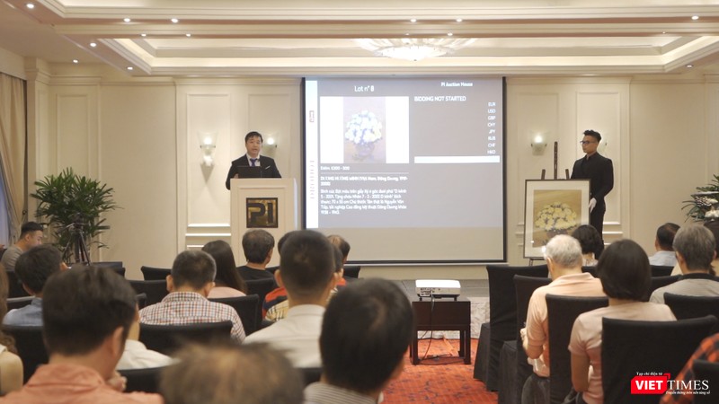 Đấu giá online của PI Aution House trên nền tảng số đã nâng lên một bước mới (Ảnh: PI cung cấp) 