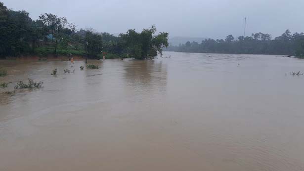Dự báo lũ trên sông Ngàn Sâu (Hà Tĩnh) có khả năng đạt đỉnh trong đợt lũ lần này - Ảnh: BHT