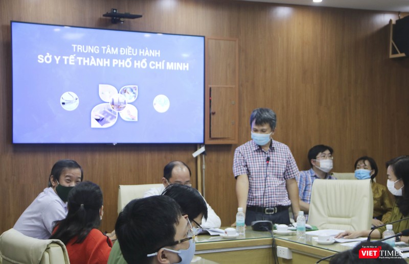 BS. Phan Thanh Tâm, Phó giám đốc CDC TP.HCM báo cáo tại buổi họp giao ban khẩn cấp về tình hình dịch Covid-19 (Ảnh: Hải Linh) BS. Phan Thanh Tâm, Phó giám đốc CDC TP.HCM báo cáo tại buổi họp giao ban khẩn cấp về tình hình dịch Covid-19 (Ảnh: Hải Linh)
