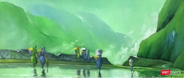 Tác phẩm "Miền sương khói" của Lê Thanh Sơn Tác phẩm "Miền sương khói" của Lê Thanh Sơn