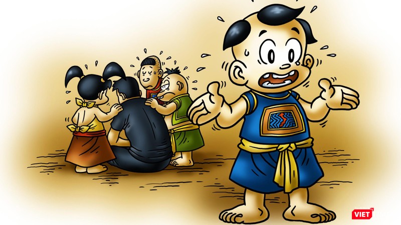 Hình ảnh mới của Thần đồng Đất Việt - Trạng Tí qua nét vẽ của hoạ sĩ Lê Linh (Ảnh: HSCC)