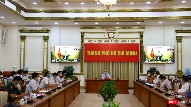 TPHCM họp Ban chỉ đạo Phòng chống COVID-19 chiều 2/2 (Ảnh: Huyền Mai) TPHCM họp Ban chỉ đạo Phòng chống COVID-19 chiều 2/2 (Ảnh: Huyền Mai)