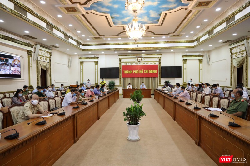 Đầu cầu TP.HCM tham gia cuộc họp chiều 9/2 (Ảnh: TTBC) Đầu cầu TP.HCM tham gia cuộc họp chiều 9/2 (Ảnh: TTBC)