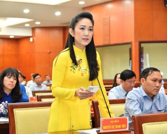 Đại biểu Nguyễn Thị Thanh Thúy phát biểu tại kỳ họp. Ảnh: Việt Dũng Đại biểu Nguyễn Thị Thanh Thúy phát biểu tại kỳ họp. Ảnh: Việt Dũng