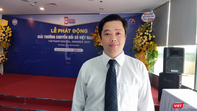 Ông Ngô Thanh Tùng - Phó Tổng Giám đốc SoftTech Đà Nẵng (Ảnh: Hoà Bình)