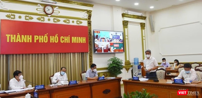 Cuộc họp trực tuyến ngày 2/7 - Ảnh: Khôi Nguyễn