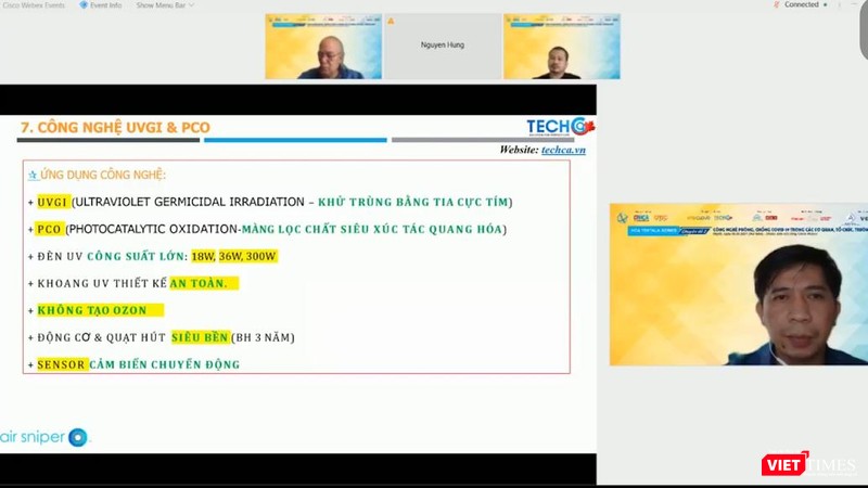 TS. Huỳnh Trọng Hiền trình bày giải pháp khí sạch – phòng sạch