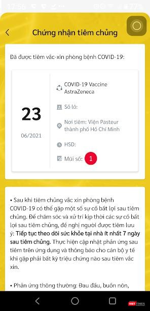 Chứng nhận điện tử đã tiêm phòng COVID-19 Chứng nhận điện tử đã tiêm phòng COVID-19