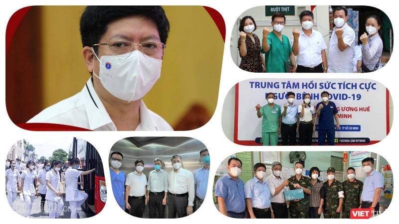 Ths.Nguyễn Trọng Khoa - Phó Cục trưởng Cục Quản lý Khám, chữa bệnh (Bộ Y tế) đã trực tiếp chỉ đạo điều trị COVID-19 ở nhiều vùng dịch khác nhau, như Đà Nẵng, Hải Dương, Bắc Giang, TP.HCM. Ảnh: Hoà Bình ghép