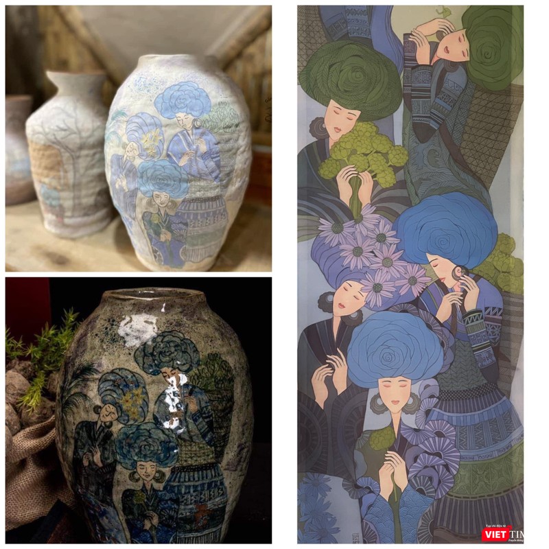 Nhiều tác phẩm của Hà Hùng Dũng đã bị "đạo" đưa lên bình gốm tại Gốm chú tôi ở Bát Tràng (Gia Lâm, Hà Nội) Nhiều tác phẩm của Hà Hùng Dũng đã bị "đạo" đưa lên bình gốm tại Gốm chú tôi ở Bát Tràng (Gia Lâm, Hà Nội)