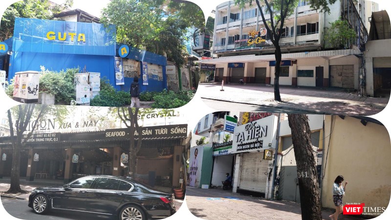 Rất nhiều nhà hàng, quán cà phê ở quận 1, quận 3 còn đóng cửa im ỉm. Ảnh: Hoà Bình Rất nhiều nhà hàng, quán cà phê ở quận 1, quận 3 còn đóng cửa im ỉm. Ảnh: Hoà Bình