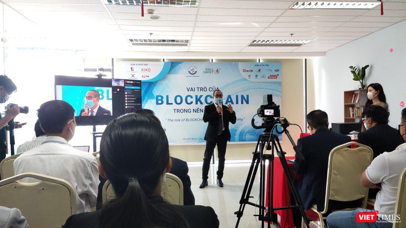 Toàn cảnh hội thảo “Vai trò Blockchain trong nền kinh tế số” - Ảnh: Hoà Bình