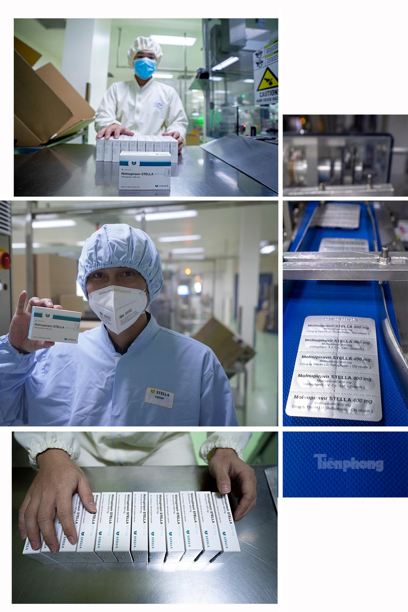 Cận cảnh quy trình sản xuất thuốc điều trị COVID-19. Ảnh: Tiền Phong Cận cảnh quy trình sản xuất thuốc điều trị COVID-19. Ảnh: Tiền Phong