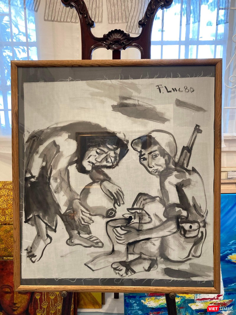 Tranh của họa sĩ Phạm Lực được Thiều Art Gallery lưu giữ và triển lãm