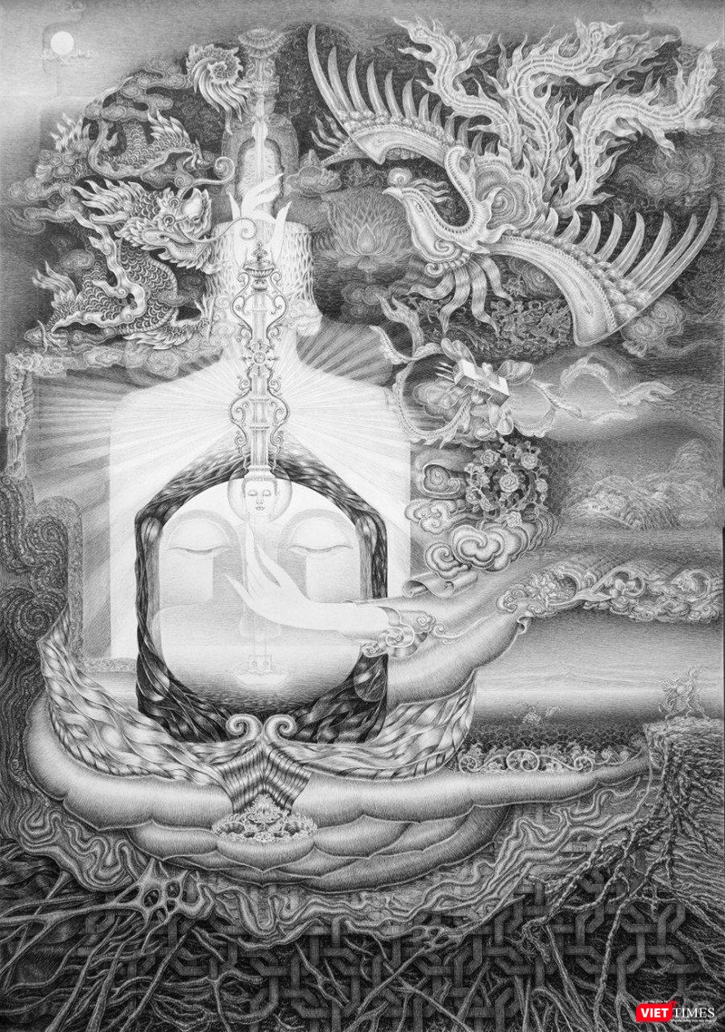 Nguyễn Đức Hùng. Ngàn năm soi sáng chốn linh thiêng. 2022