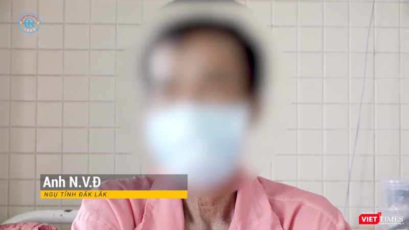 Bệnh nhân N.V.Đ ngụ tại tỉnh Đăk Lăk về điều trị tại BV Chợ Rẫy