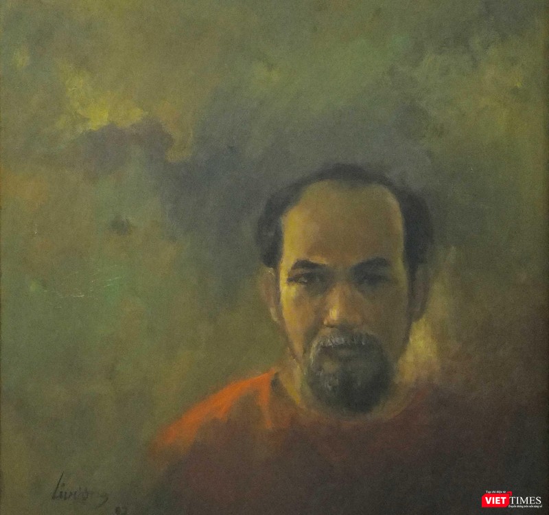 Lê Vượng, Tự họa, sơn dầu, 60x60cm, 2007