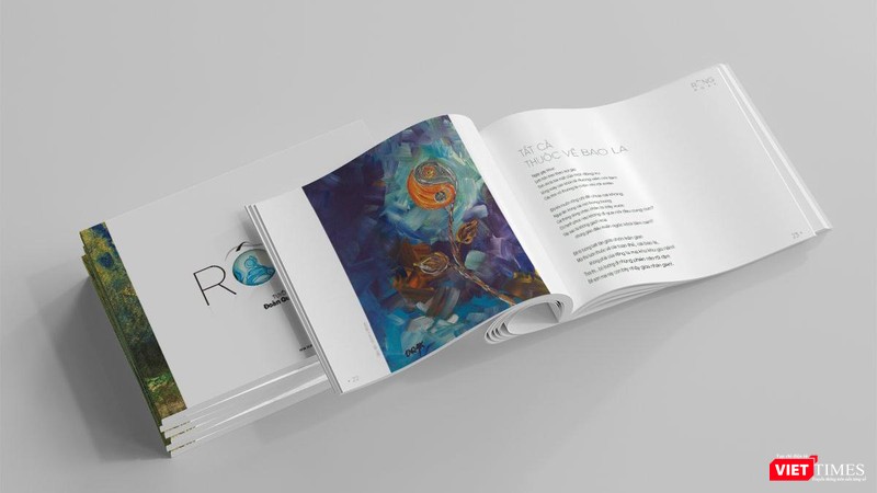 Tuyển tập thi họa &quot;Rỗng&quot; do NXB Phụ nữ Việt Nam ấn hành. Ảnh: HB