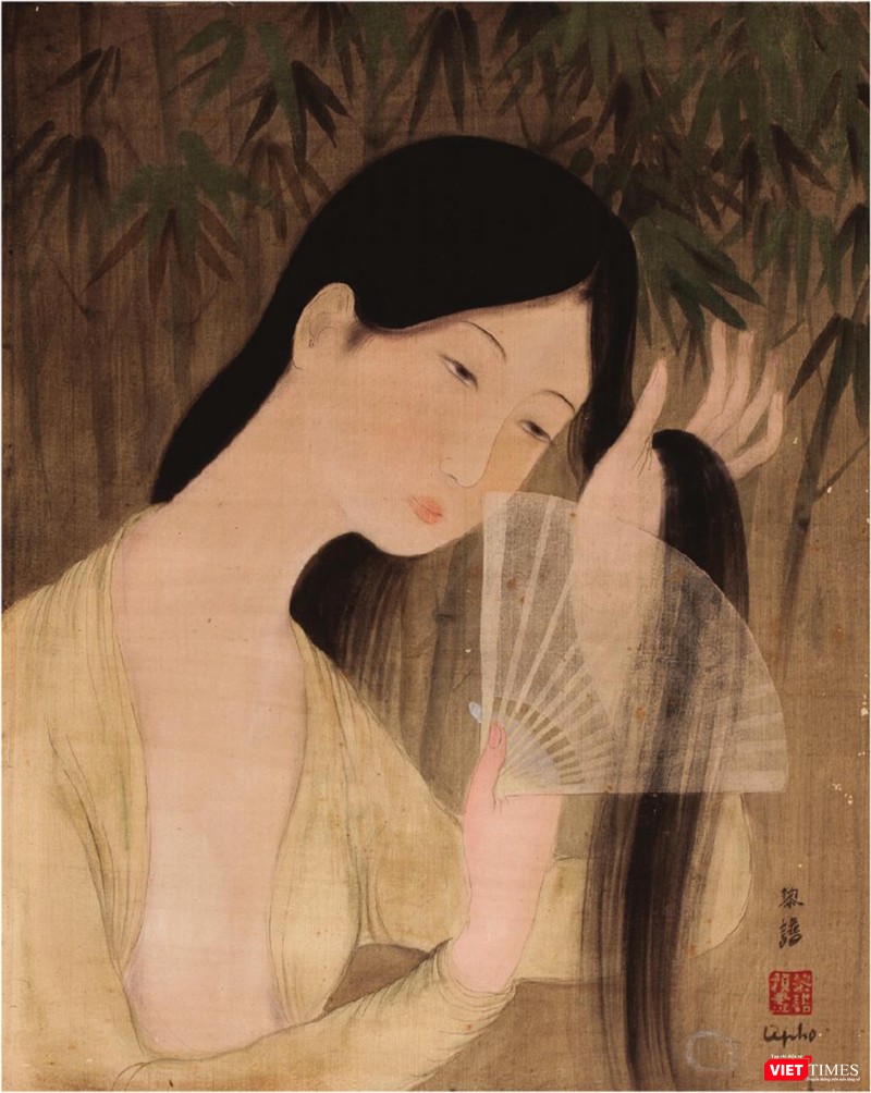 Lê Phổ – Woman with fan