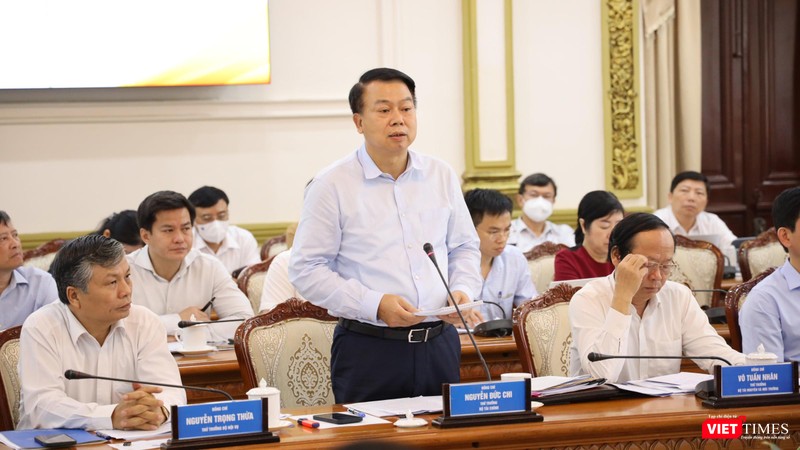 Ông Nguyễn Đức Chi, Bộ trưởng Bộ Tài chính phát biểu tại cuộc họp
