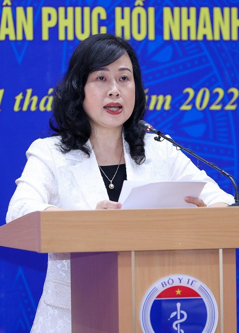 Quyền Bộ trưởng Bộ Y tế Đào Hồng Lan. Ảnh: Thông tin Chính phủ Quyền Bộ trưởng Bộ Y tế Đào Hồng Lan. Ảnh: Thông tin Chính phủ