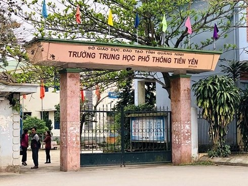 Trường THPT Tiên Yên nơi xảy ra vụ việc THPT Tiên Yên nơi xảy ra vụ việc