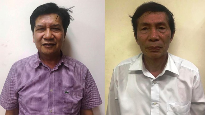 Bị can Trần Ngọc Hà và Lâm Chí Quang