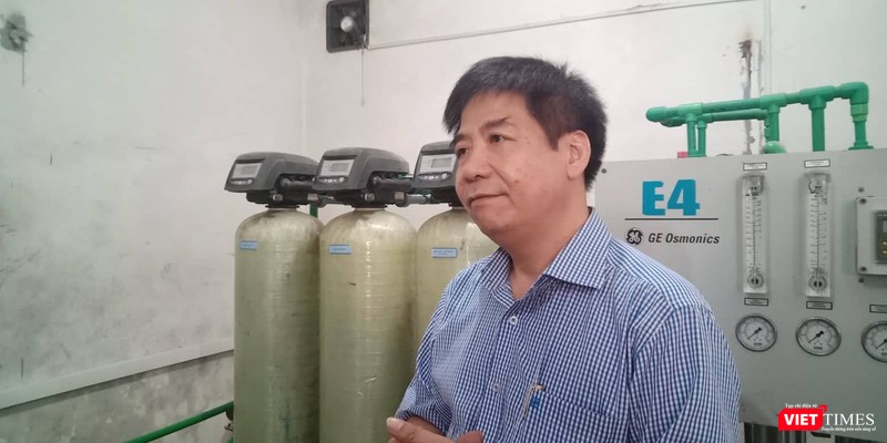 TS. Lê Thanh Hải - Viện trưởng Viện Trang thiết bị và Công trình y tế (Bộ Y tế) tại phòng thực nghiệm khoa học hệ thống RO. TS. Lê Thanh Hải - Viện trưởng Viện Trang thiết bị và Công trình y tế (Bộ Y tế) tại phòng thực nghiệm khoa học hệ thống RO.