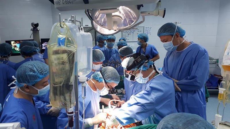 Ca phẫu thuật lấy tạng hiến.