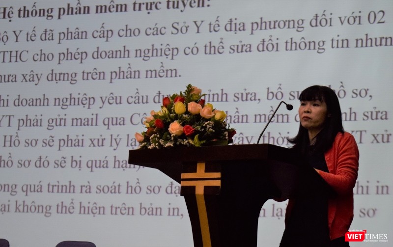 Đại diện Sở Y tế Hà Nội tham luận tại Hội nghị. Đại diện Sở Y tế Hà Nội tham luận tại Hội nghị.