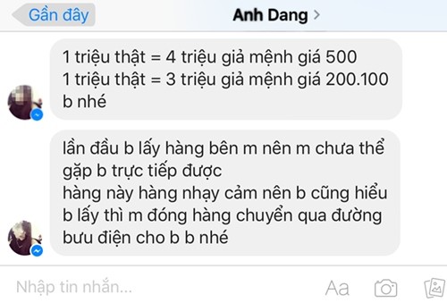 'Đổi tiền giả trên Facebook chỉ là chiêu trò' - 1
