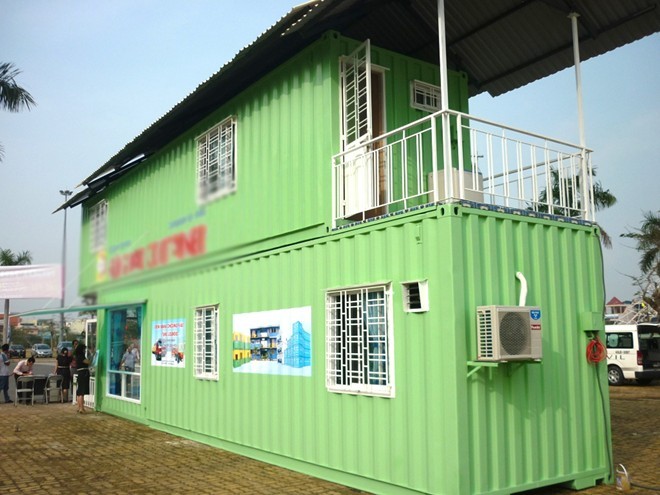 Xây nhà không móng bằng thùng container cũ