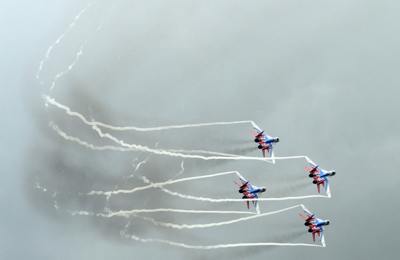 Máy bay tiêm kích đa năng MiG-29 của đội thuật lái nhào lộn